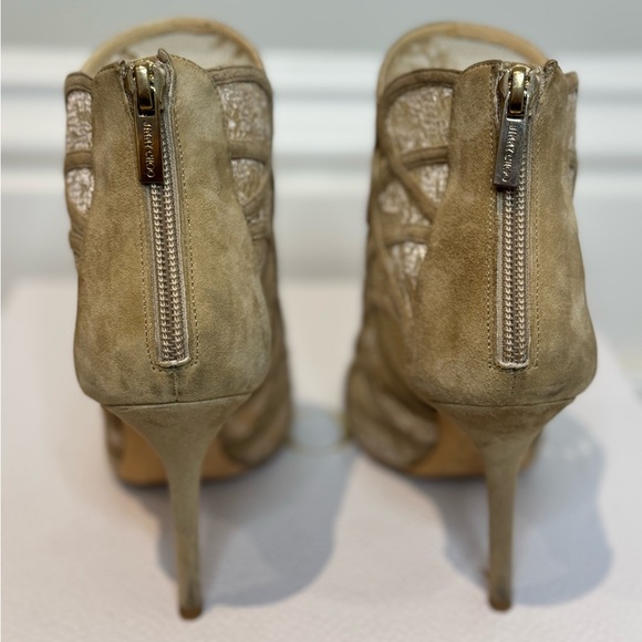 Sexy Suede And Lace Jimmy Choo Booties - Picture 6 of 6